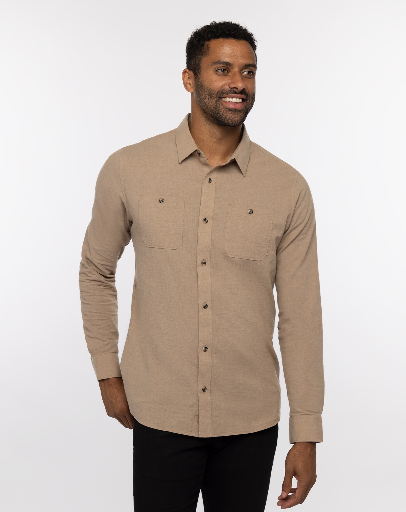 CLOUD FLANNEL BUTTON-UP 0