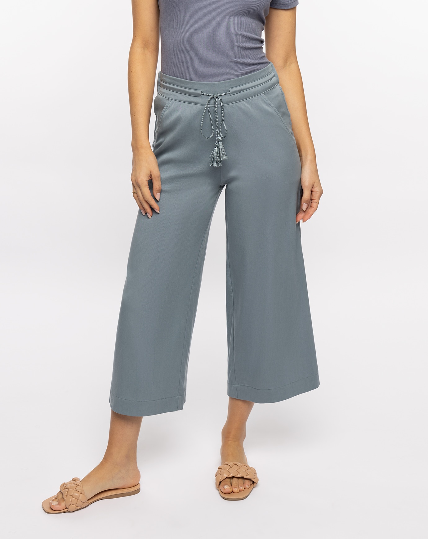 Tie capri pants outlet