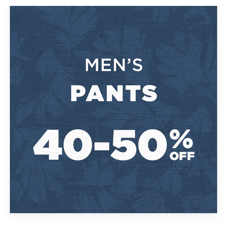 Up to 50% Off Men's Pants