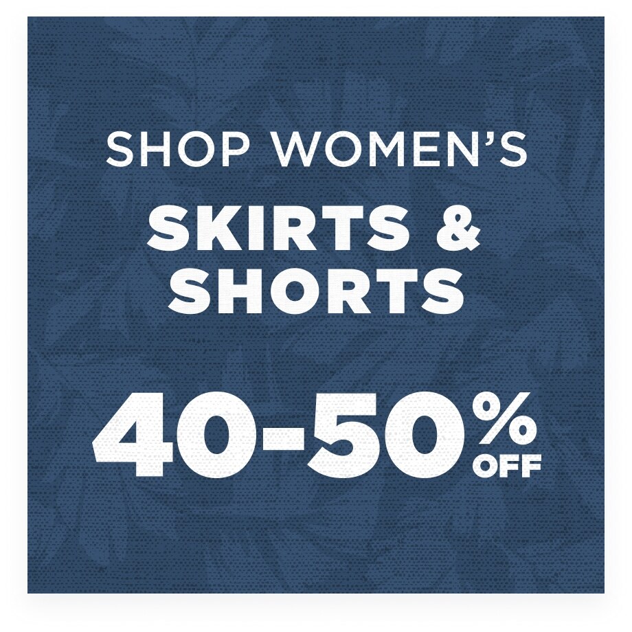 Up to 50% Off Women's Skirts & Shorts