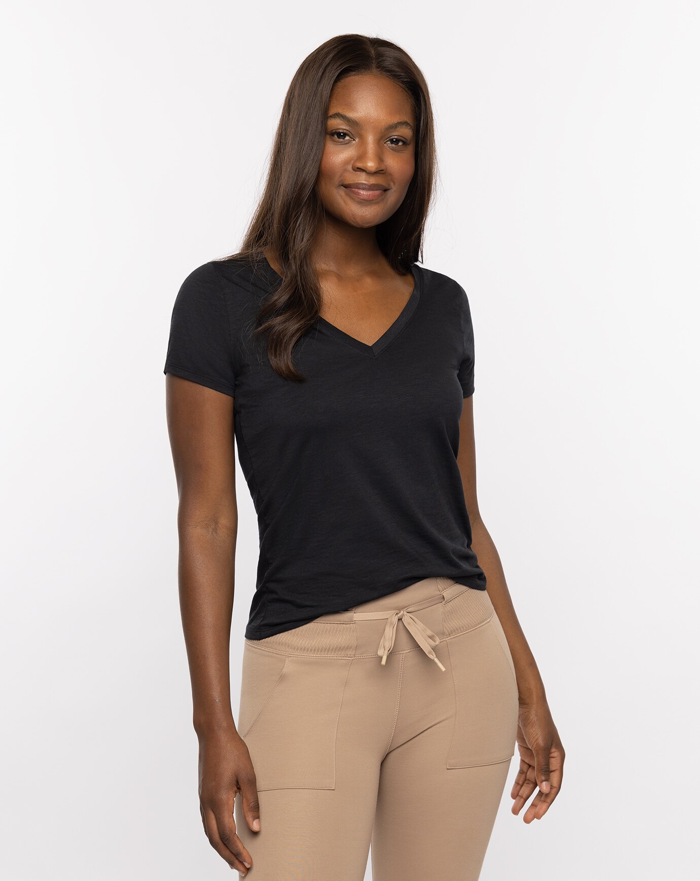 DAY OR NIGHT V-NECK TEE 0
