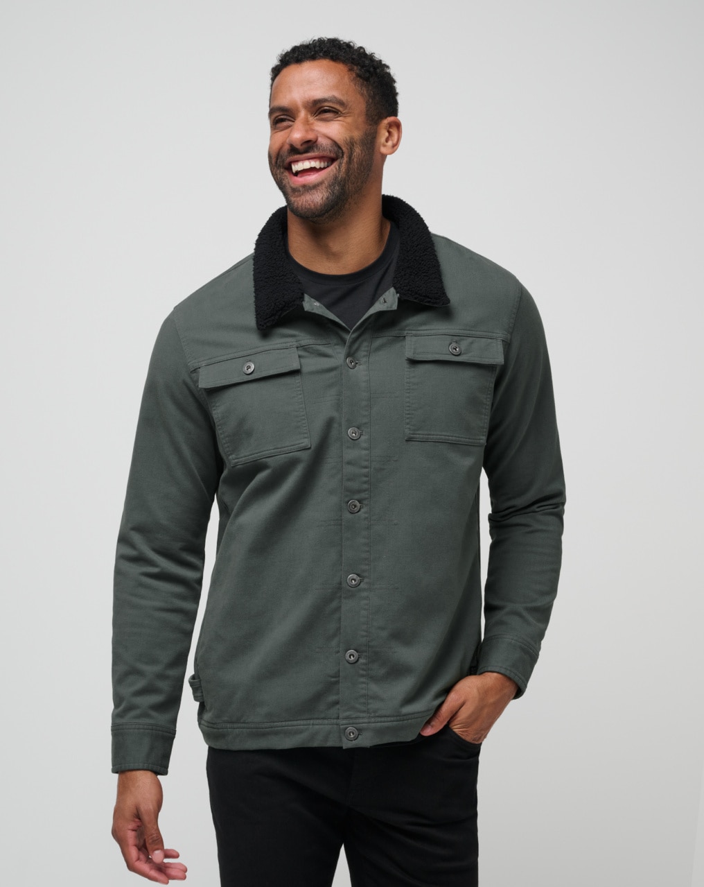 CLOUD DENIM SHERPA JACKET 0