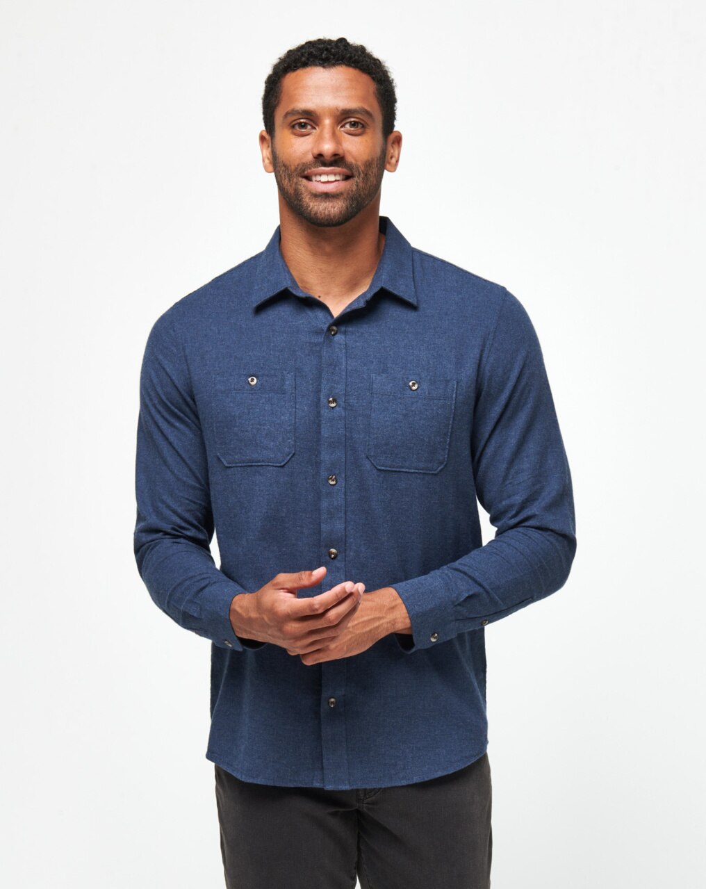 CLOUD FLANNEL BUTTON-UP 0