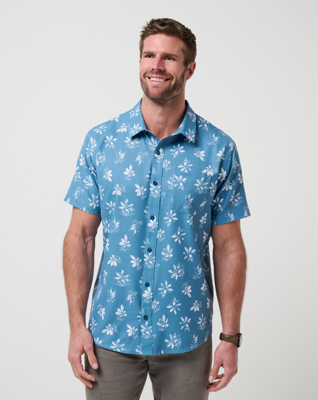 TECHWOVEN SEAMATE BUTTON-UP 0