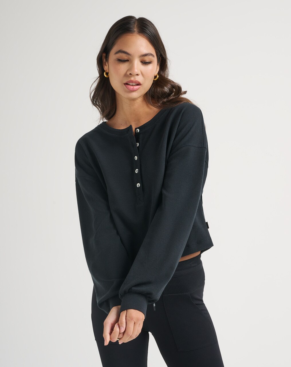 CASUAL ACQUAINTANCE WAFFLE TOP 0