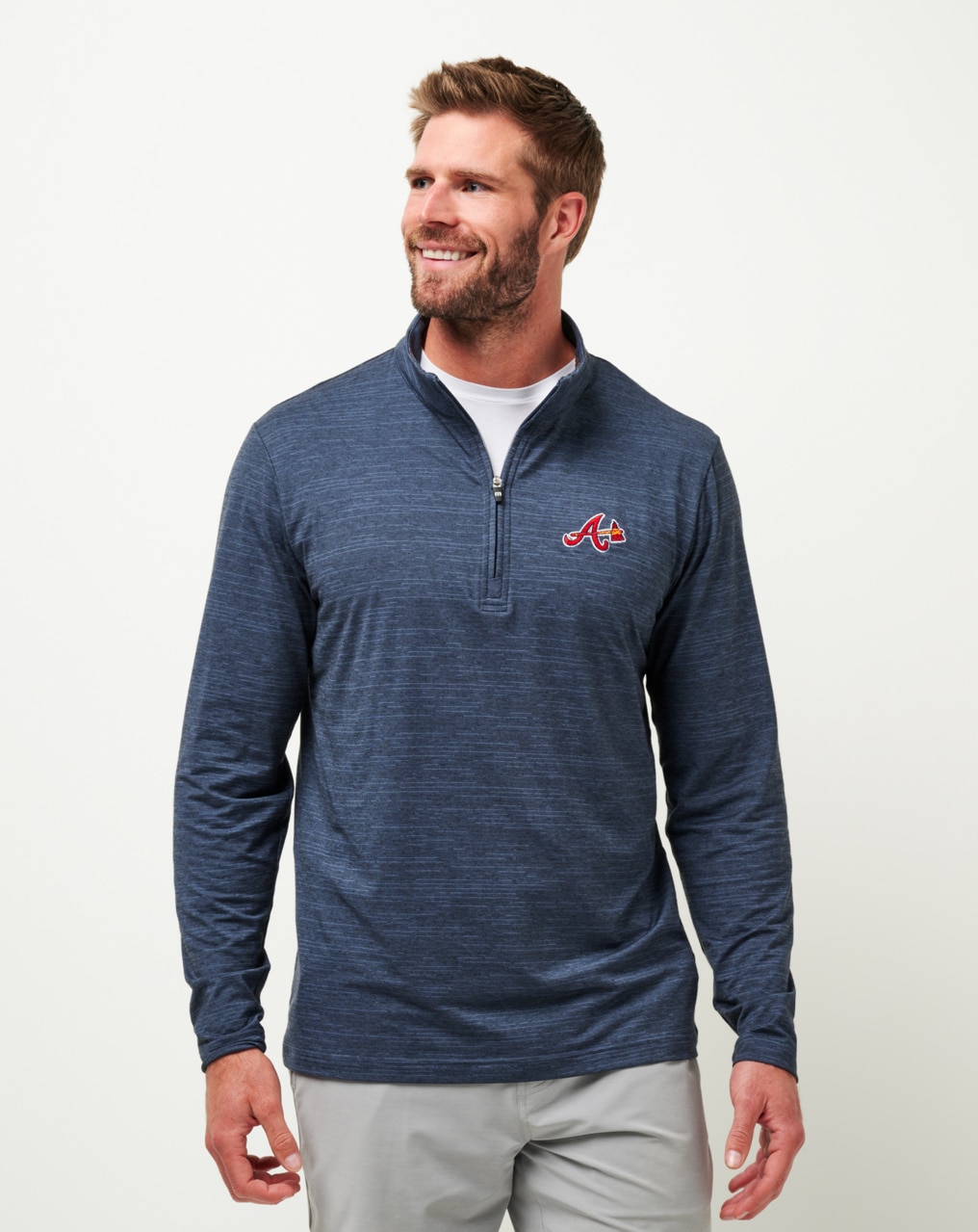 ATLANTA BRAVES THE HEATER QUARTER ZIP 0