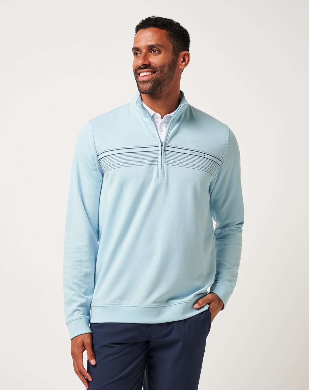 UPGRADED CHEST STRIPE QUARTER ZIP 0