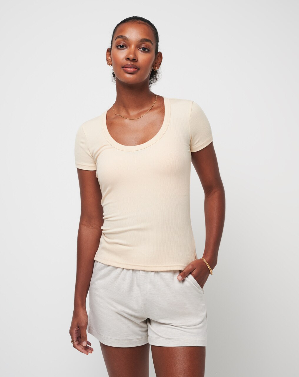 COME ALIVE CLOUD RIBBED TOP 0