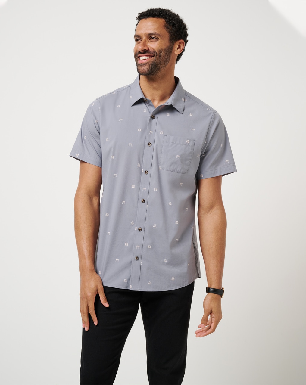 FRENCH RIVIERA BUTTON-UP 0