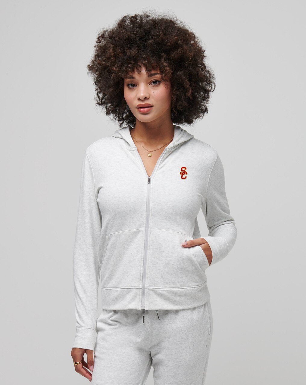 USC CLOUD ZIP HOODIE 0