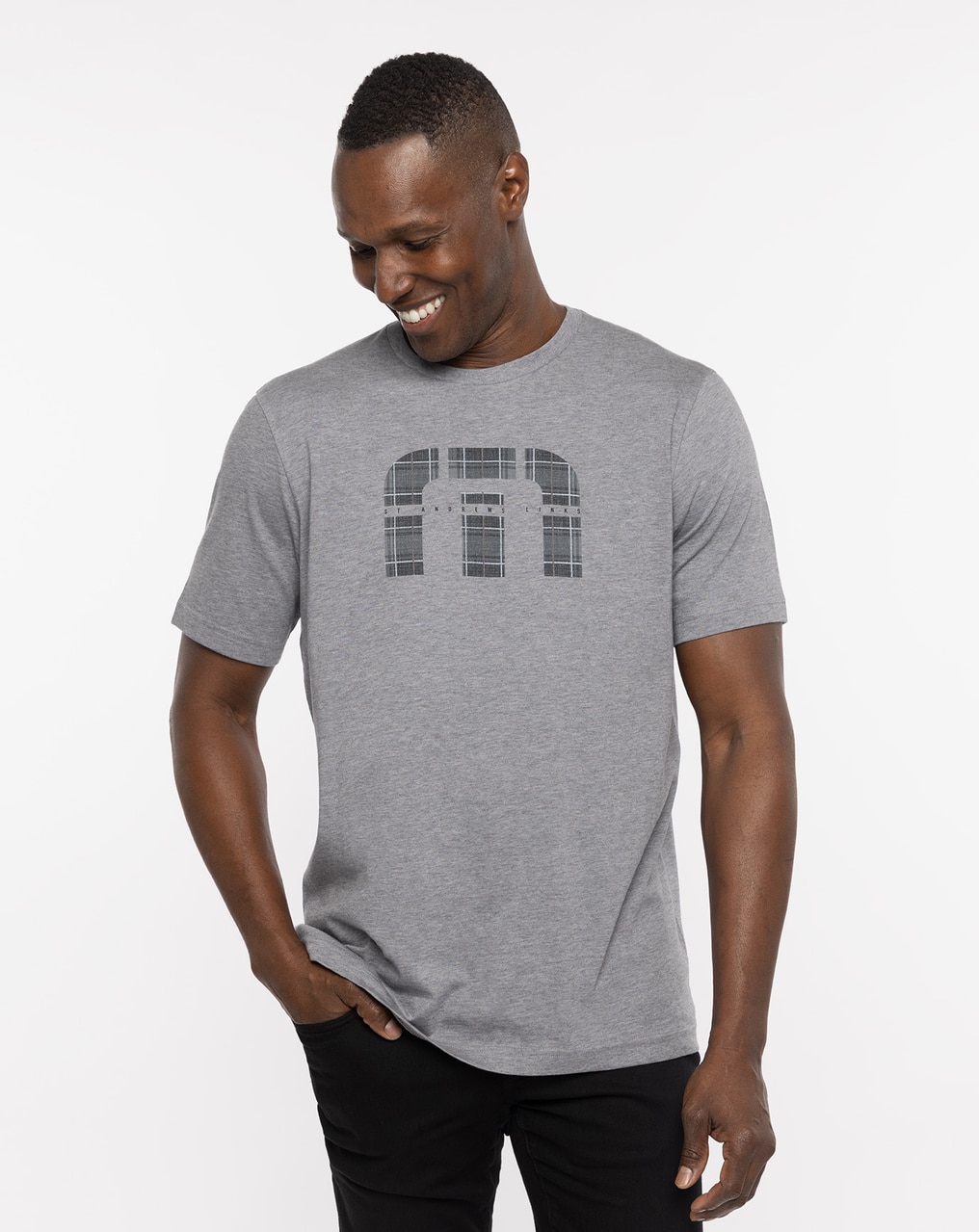 SHADOWY PLAID TEE 0