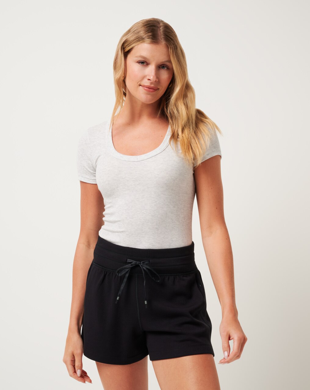 CLOUD RIB SHORT SLEEVE TOP 0