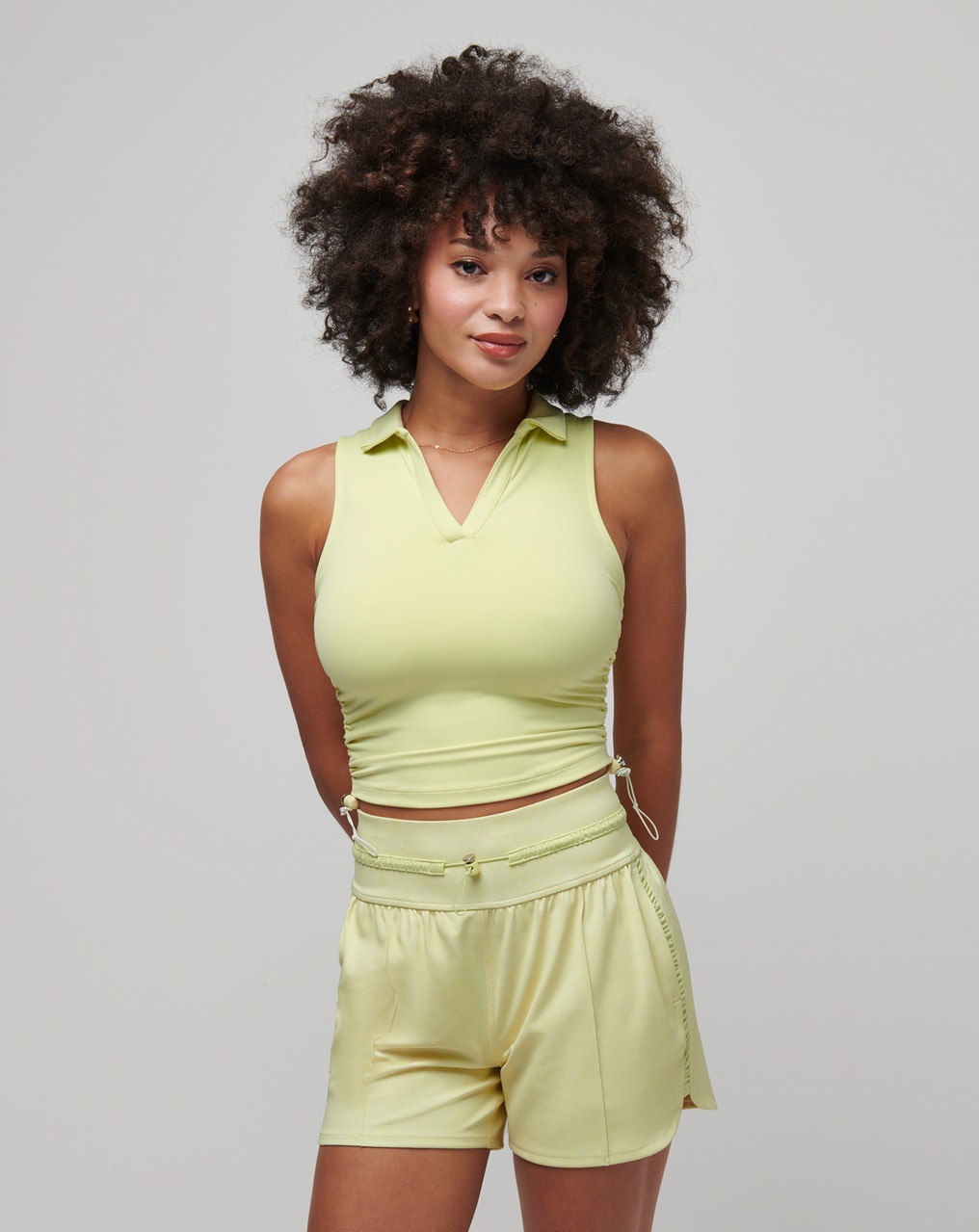 SALT AIR, DON'T CARE MOVEKNIT SLEEVELESS POLO 0