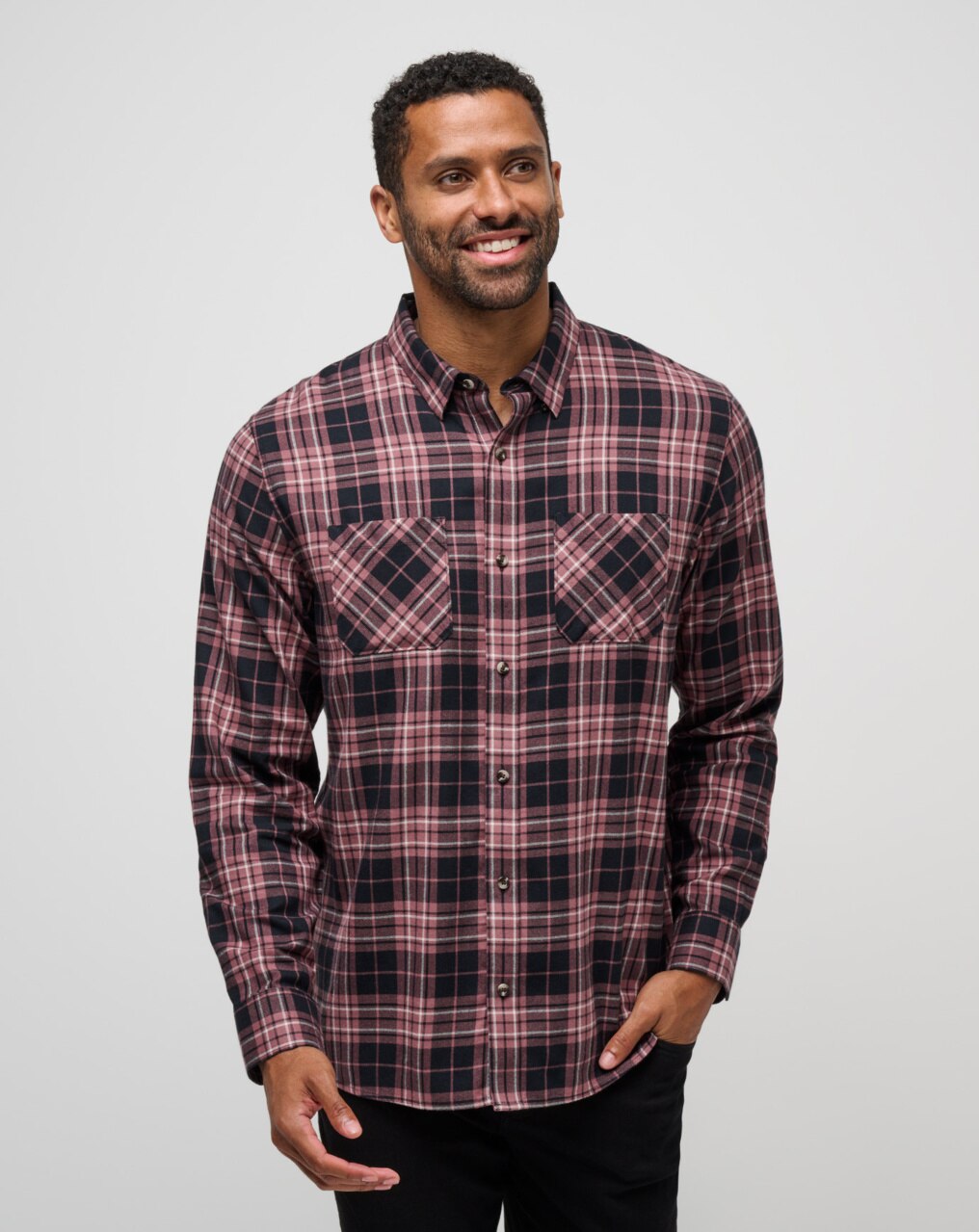CLOUD FLANNEL PLAID BUTTON-UP 0