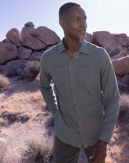 CLOUD FLANNEL BUTTON-UP Image Thumbnail 1