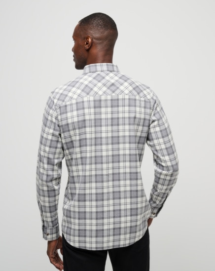 CLOUD FLANNEL PLAID BUTTON-UP Image Thumbnail 4