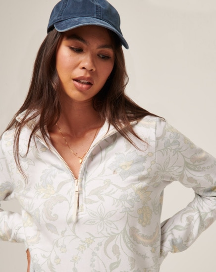 DAY ON THE BAY CLOUD FLEECE HALF ZIP Image Thumbnail 0