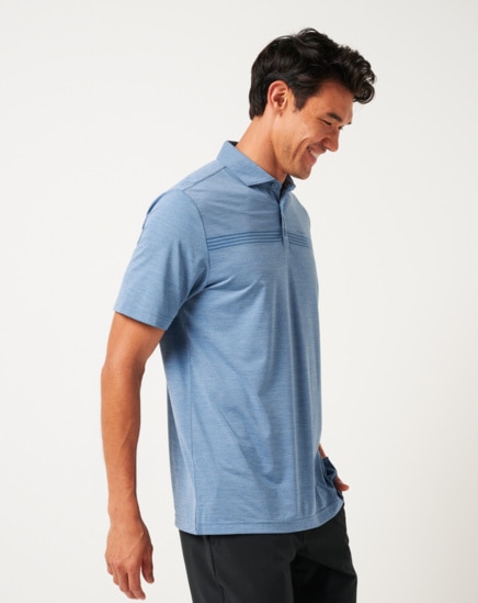 HEATER PRO CHEST STRIPE POLO Image Thumbnail 1