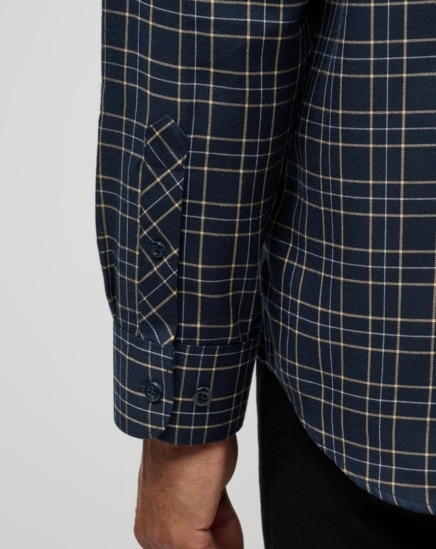 CLOUD FLANNEL PLAID BUTTON-UP Image Thumbnail 4