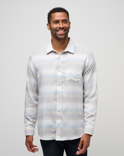 CLOUD FLANNEL STRIPE BUTTON-UP Image Thumbnail 0