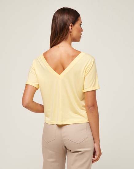 CALM WATERS VNECK TOP Image Thumbnail 2