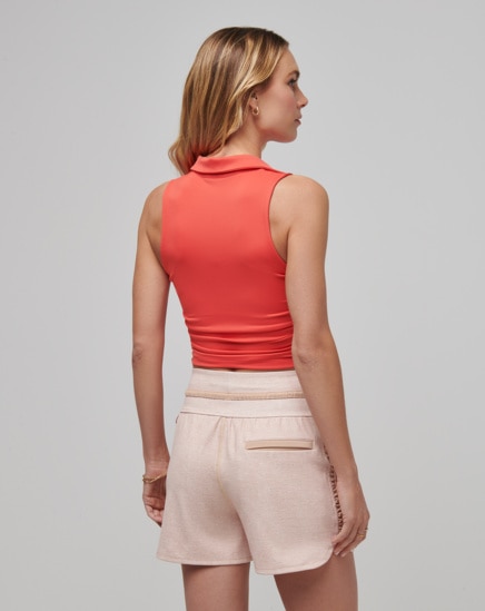 SALT AIR, DON'T CARE MOVEKNIT SLEEVELESS POLO Image Thumbnail 2