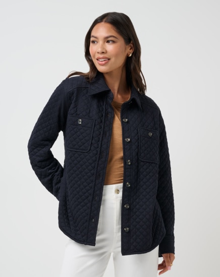 DIAMOND QUILTED SHACKET Image Thumbnail 0