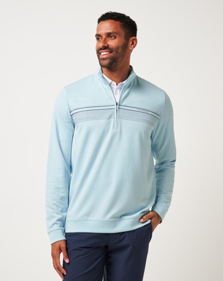 UPGRADED CHEST STRIPE QUARTER ZIP Image Thumbnail 0