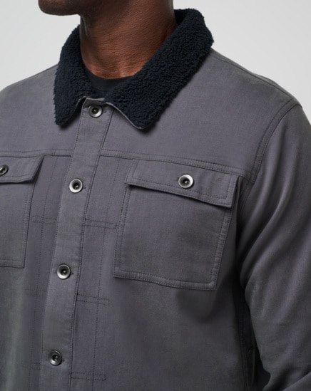 CLOUD DENIM SHERPA JACKET Image Thumbnail 3