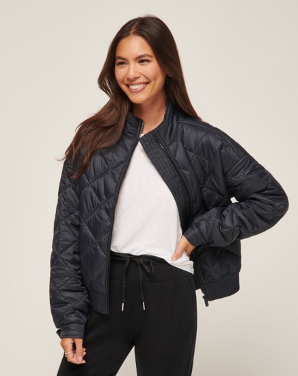 LIGHTS AT NIGHT QUILTED JACKET Image Thumbnail 1