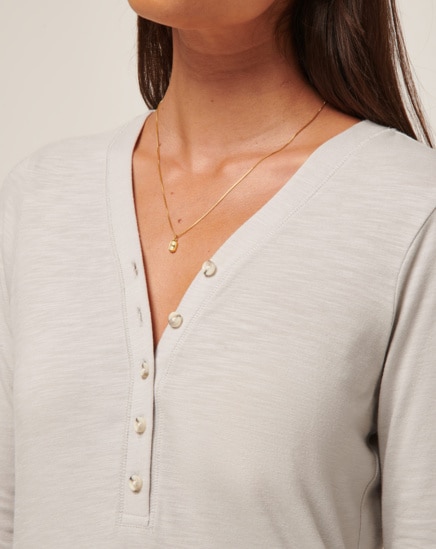 CLOUD JERSEY HENLEY Image Thumbnail 3