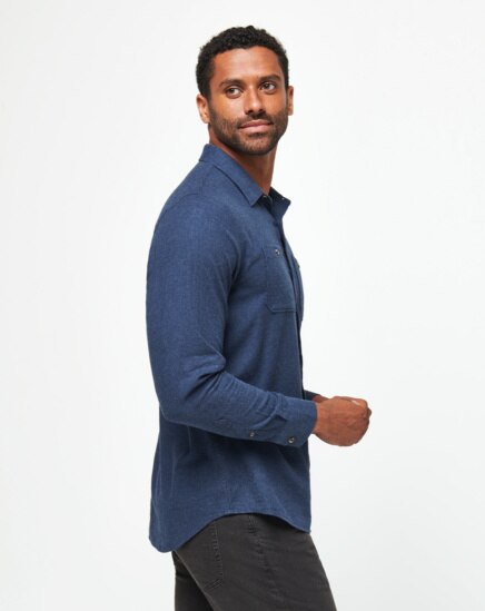 CLOUD FLANNEL BUTTON-UP Image Thumbnail 1