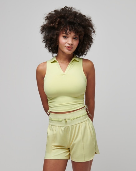 SALT AIR, DON'T CARE MOVEKNIT SLEEVELESS POLO Image Thumbnail 0