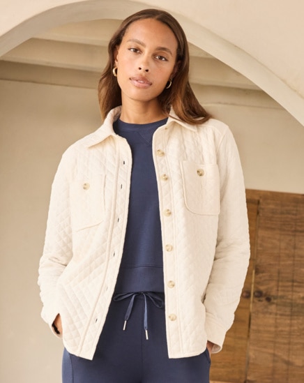 DIAMOND QUILTED SHACKET Image Thumbnail 0
