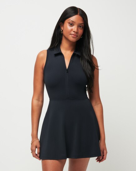 MOVEKNIT SLEEVELESS POLO DRESS Image Thumbnail 1