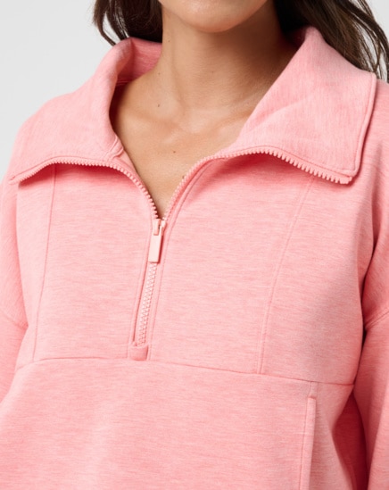 SKYLOFT SOFT HALF ZIP Image Thumbnail 2