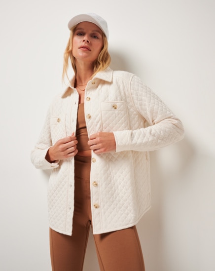 DIAMOND QUILTED SHACKET Image Thumbnail 4