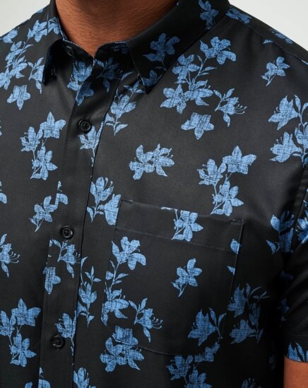 MIST ON THE LAKE BUTTON-UP Image Thumbnail 3