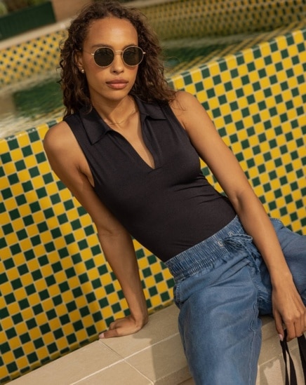 SKYLINE POLO BODYSUIT Image Thumbnail 0
