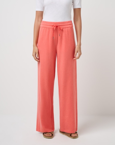 CLOUD TERRY WIDE LEG PANT Image Thumbnail 0