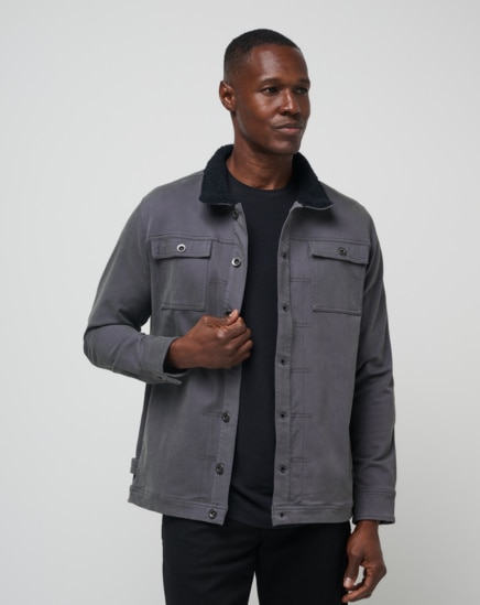 CLOUD DENIM SHERPA JACKET Image Thumbnail 0